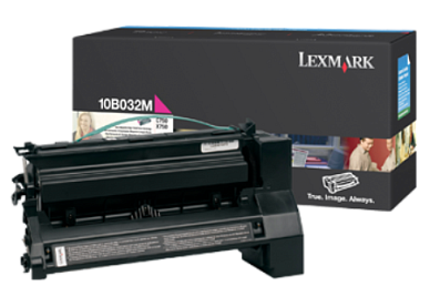 Картридж лазерный Lexmark 10B032 пурпурный оригинальный