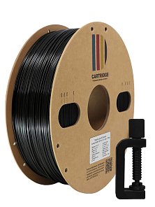 ASA пластик CartriDge 1.75мм 1кг черный с зеленым отливом