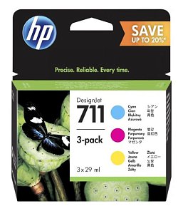 Комплект картриджей HP 711 (P2V32A)