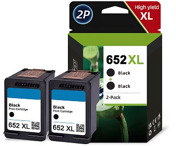 Комплект картриджей HP 652 XL (два черных) OEM.ref